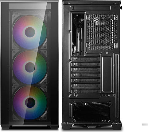 Deepcool Matrexx 70 3F Gaming Midi Tower Κουτί Υπολογιστή με Πλαϊνό Παράθυρο και RGB Φωτισμό Μαύρο