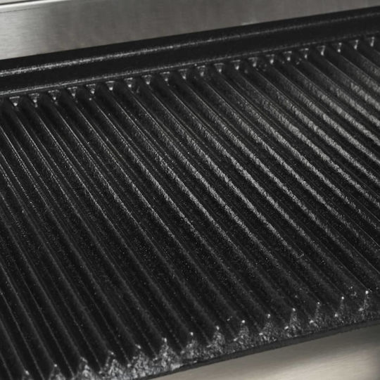 vidaXL mit glatten Oberflächen aus mit geriffelten Oberflächen aus 3600W Panini