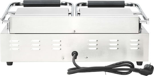 vidaXL mit glatten Oberflächen aus mit geriffelten Oberflächen aus 3600W Panini