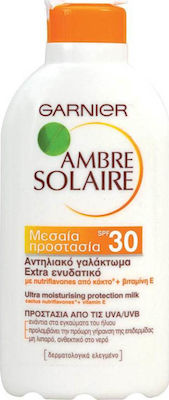 Garnier Ambre Solaire Sun Protection Lotion Ultra Hydrating Waterproof Sunscreen Lotion for the Body SPF30 200ml