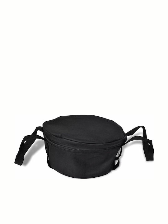 vidaXL Dutch Oven Round Cast Iron 25.5x25.5cm 1pcs
