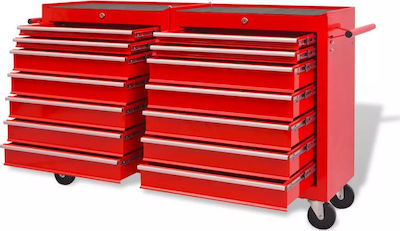 vidaXL Εργαλειοφόρος Τροχήλατος με 14 Συρτάρια 142351 - Skroutz.gr