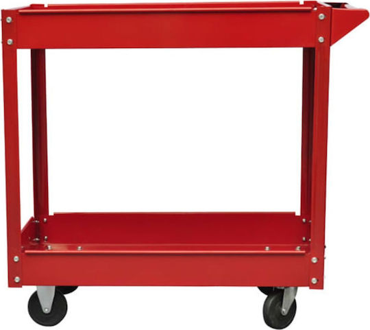 vidaXL Wheeled Metallic Tool Carrier 2 Slot W84xD41xH78cm 2τμχ