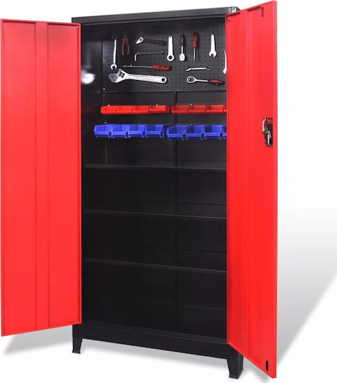 vidaXL Μεταλλικός Εργαλειοφόρος Π90xΒ40xΥ180εκ.