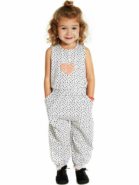 Losan Girls Fabric Jumpsuit Gray