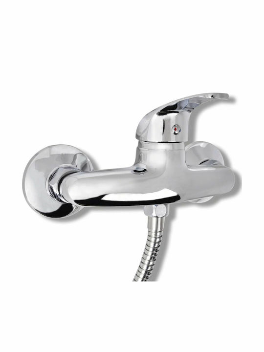 vidaXL 140831 Mischung Bade- / Duscharmatur Badewanne Komplettes Set Silber