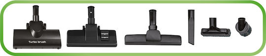 MPM GreenGo 3.0 MOD-28 Ηλεκτρική Σκούπα 750W με Σακούλα 4.5lt Μαύρη