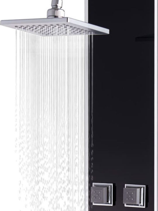 vidaXL Στήλη Υδρομασάζ 120cm Μαύρη