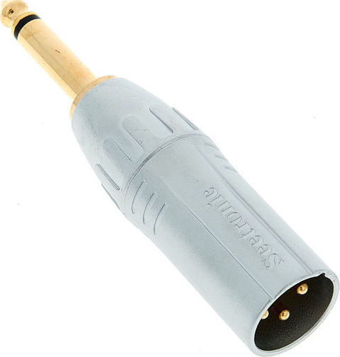 Seetronic Μετατροπέας 6.3mm male σε XLR male Ασημί 1τμχ MA3MP2