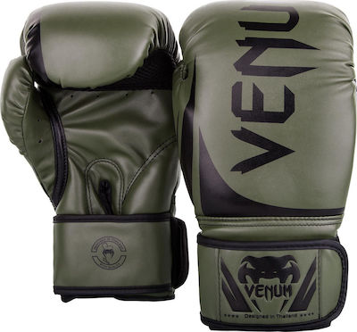 Venum Challenger 2.0 0661 VENUM-03525-200 Mănuși de box din piele sintetică pentru competiție verzi