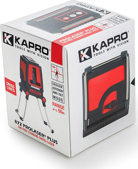 Kapro 872 Prolaser Plus Red Selbstnivellierend Linear Laser-Wasserwaage Roter Strahl mit Arbeitsbereich 30m