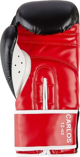 Benlee Marciano Kids Boxing Gloves Made of Synthetic Leather for Competition Black Red White