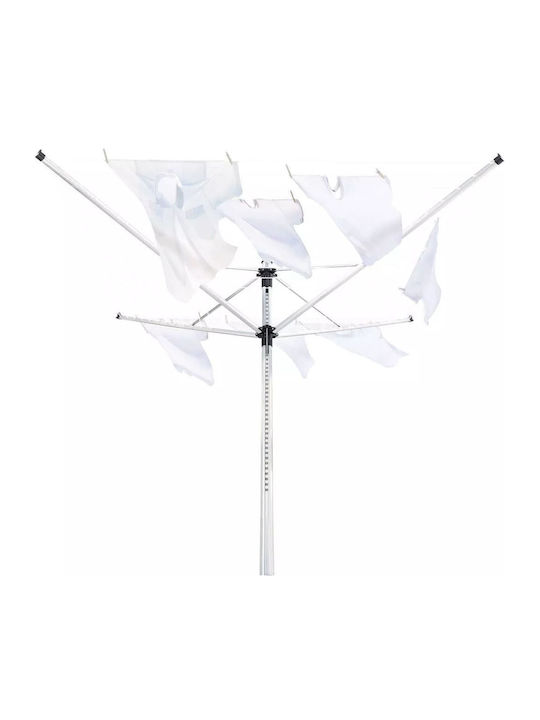 Leifheit LinoLift 600 Folding Floor Clothes Drying Rack for Garden made of Aluminum 17x15.5cm