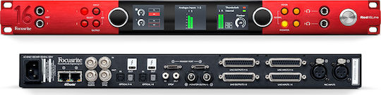 Focusrite Dante Red 16Line Επαγγελματική Κάρτα Ήχου για Rack με Σύνδεση Ethernet, Thunderbolt 3