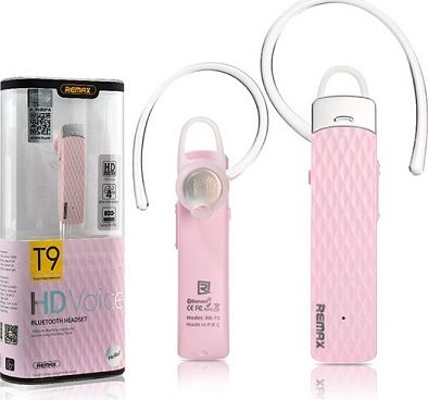 Remax RB-T9 In-ear Bluetooth Handsfree Ακουστικό Ροζ