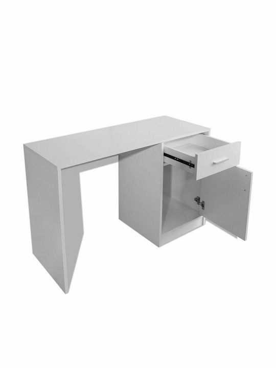 Schreibtisch Holz Weiß 100x40x73cm