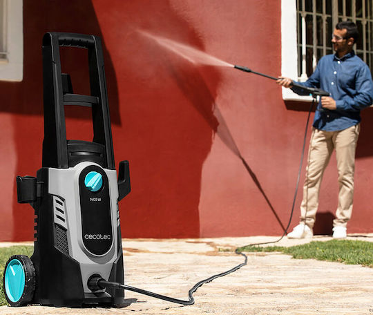 Cecotec Hidroboost 1400 Easy Move Pressure Washer Electric 1400W with Pressure 105bar and Metal Pump