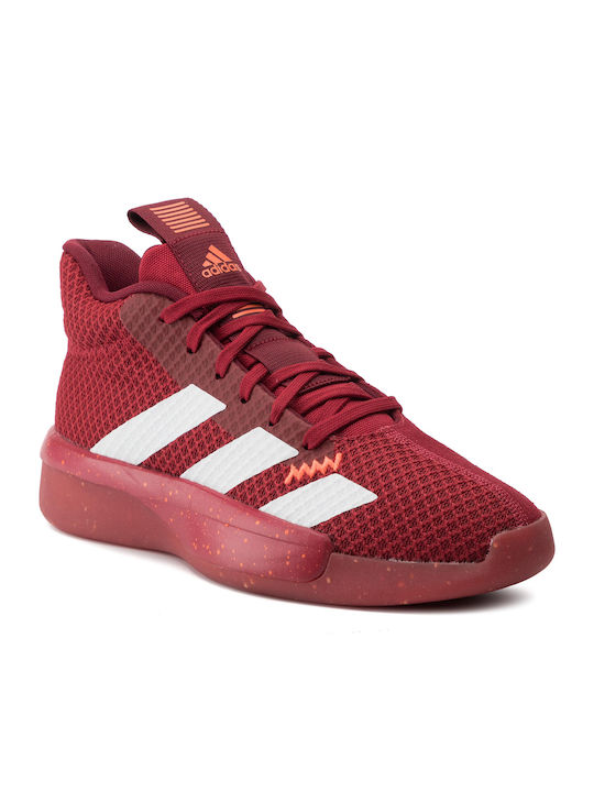 Adidas Pro Next 2019 Ψηλά Μπασκετικά Παπούτσια Scarlet / Cloud White / Active Maroon