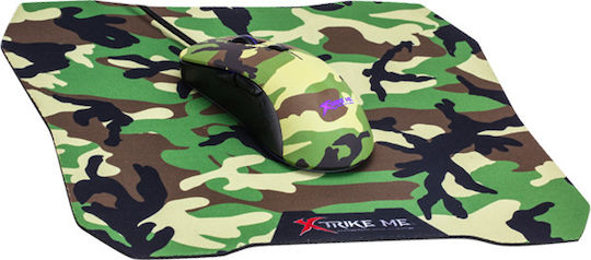 Xtrike Me GMP-505 & Mouse Pad RGB Gaming Ποντίκι 3200 DPI Πράσινο