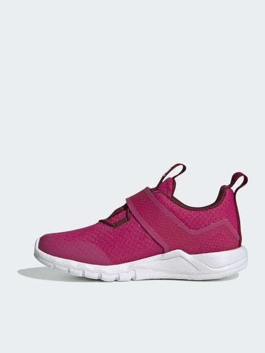 Rapidaflex Kids Sports Shoes Running with Hoop & Loop Closure Real Magenta / Collegiate Burgundy
