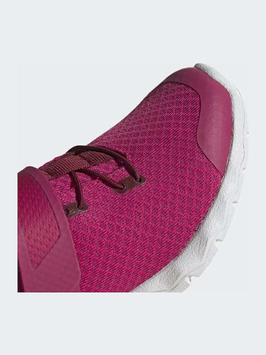 Rapidaflex Kids Sports Shoes Running with Hoop & Loop Closure Real Magenta / Collegiate Burgundy