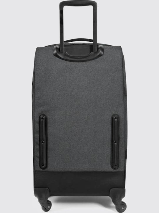 Eastpak Trans4 M Large Fabric Gray Travel Suitcase with 4 Wheels Height 70cm
