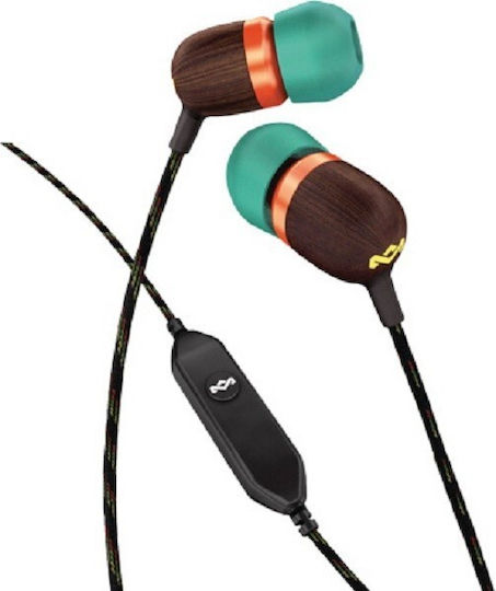 The House Of Marley Smile Jamaica Mic In-ear Handsfree with 3.5mm Connector Green