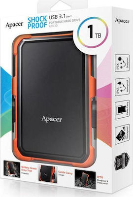 Apacer AC630 USB 3.1 Extern HDD 1TB 2.5" Negru