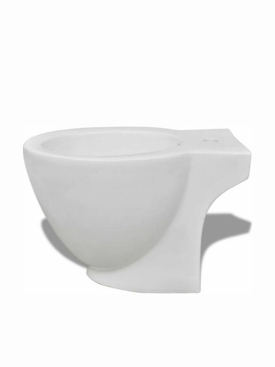vidaXL Λεκάνη Δαπέδου με Καζανάκι με Κάλυμμα Soft Close Λευκή