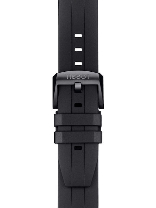 Tissot Seastar 1000 Мъжки Часовник 45.5 мм Хронограф На Батерия С Черна Каучукова Каишка
