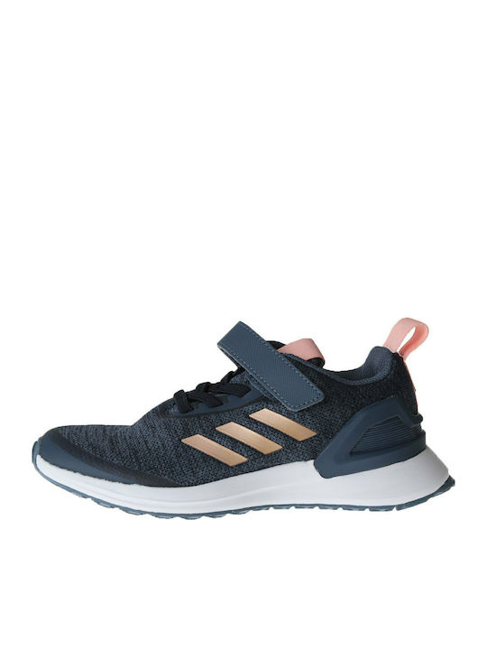 Adidas Kids Sports Shoes Running RapidaRun X EL C Tech Ink / Copper Metalic / Legend Ink