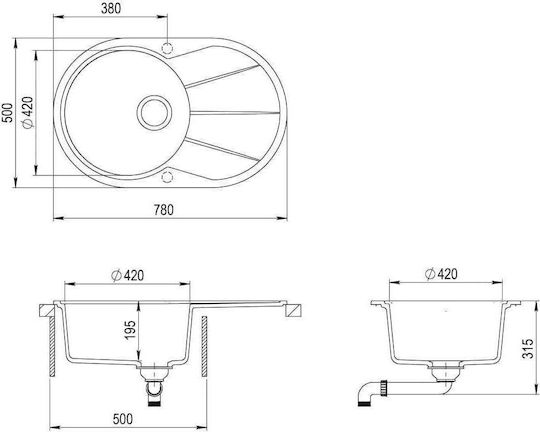 vidaXL Ένθετος Αριστερός Συνθετικός 78x50cm vidaXL Ένθετος Αριστερός Συνθετικός 78x50cm