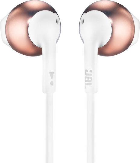 JBL Tune 205 Earbuds Handsfree with 3.5mm Connector Rose Gold