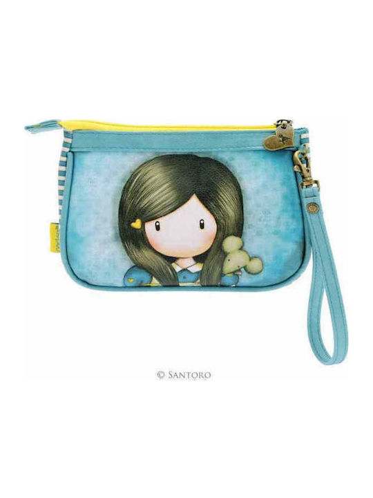 Santoro Clutch Παιδικό Πορτοφόλι Κερμάτων με Φερμουάρ Γαλάζιο