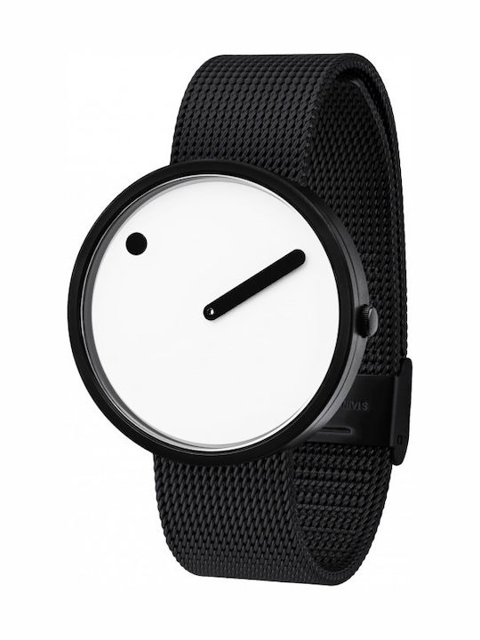 Picto Picto Women's Watch with Black Rubber Strap
