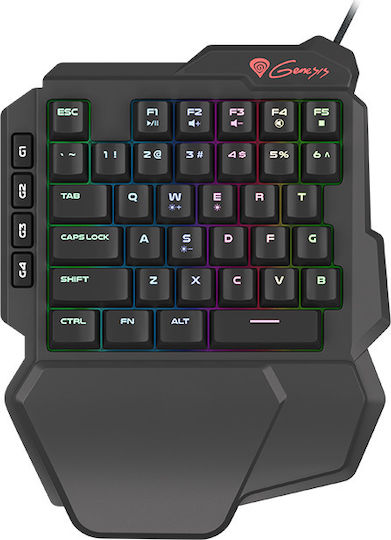 Genesis Thor 100 Gaming KeyPad mit Outemu Rot Schaltern und RGB-Beleuchtung (Englisch US)