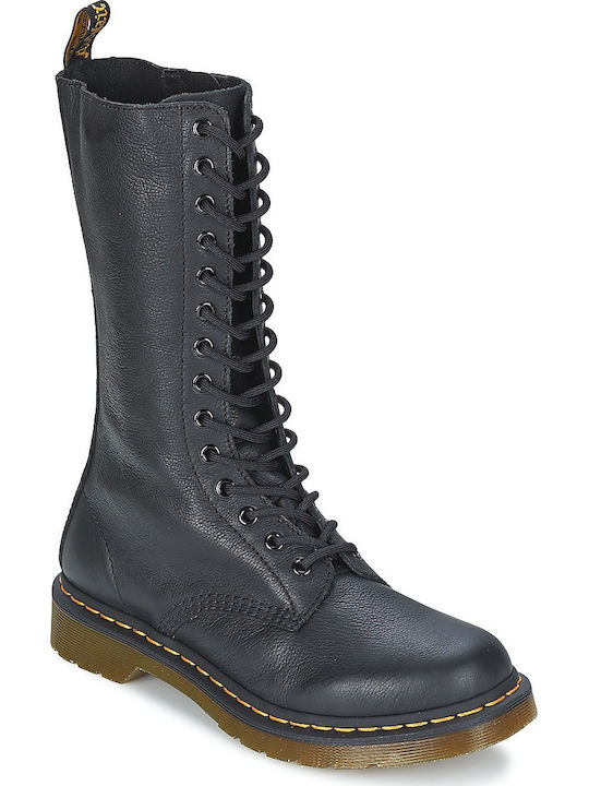 Dr. Martens 1B99 Virginia Δερμάτινα Γυναικεία Αρβυλάκια Μαύρα