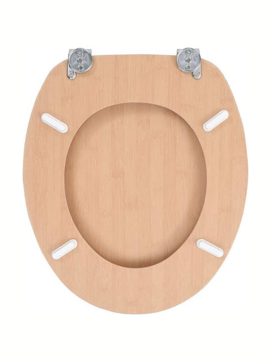vidaXL Wooden Toilet Seat Bamboo 43.7cm