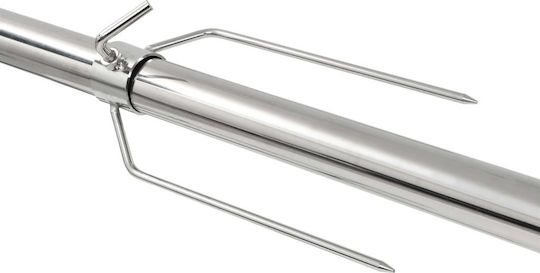 vidaXL Inox Barbecue Spit for Lamb with Motor 207cm