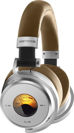 Meters OV-1B Ασύρματα Bluetooth Over Ear Ακουστικά Καφέ