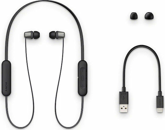 Sony WI-C310 In-ear Bluetooth Handsfree Ακουστικά Μαύρα
