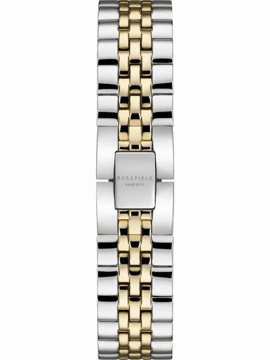 Rosefield The Boxy Women's Watch with Silver Metal Bracelet