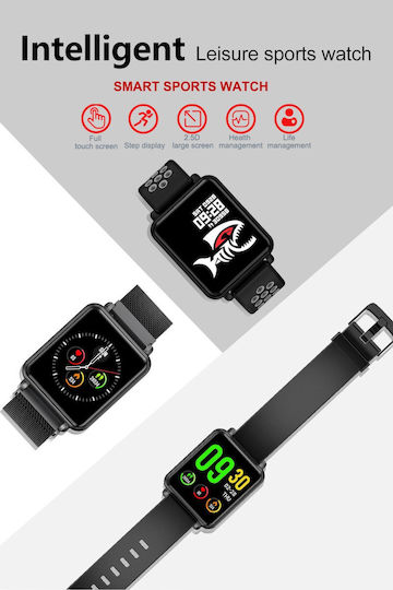 Colmi Land 1 46mm Smartwatch με Παλμογράφο (Μαύρο)