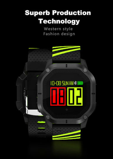 Colmi K5 Smartwatch με Παλμογράφο (Μαύρο)