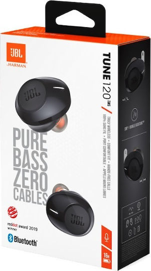 JBL Tune 120TWS In-ear Bluetooth Handsfree Earphones with Charging Case Black