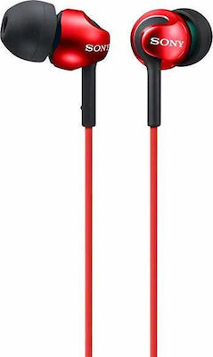Sony MDR-EX110AP In-ear Handsfree με Βύσμα 3.5mm Κόκκινο