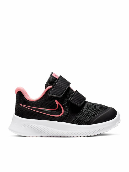 Star Runner Runner Star 2 Kids Sports Shoes Running with Hoop & Loop Closure Black
