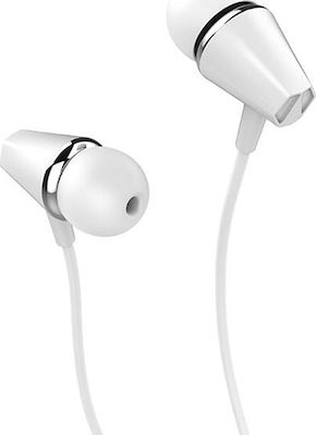 Hoco M34 In-ear Handsfree με Βύσμα 3.5mm Λευκό