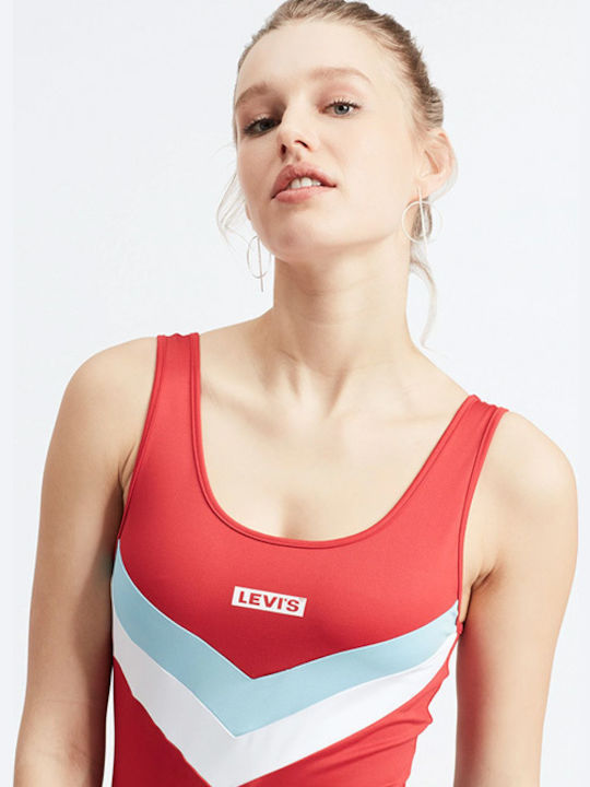 Sleeveless Bodysuit Florence Regular Fit Red