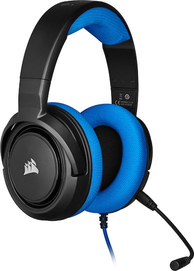 Corsair HS35 Over Ear Gaming Headset with Connection 3.5mm Blue